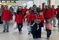 Ini para WNI/PMI kelompok rentan yang dipulangkan oleh Kemlu.  