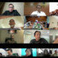 Suasana RDPU secara virtual.