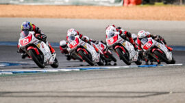 Ini generasi baru pebalap binaan AHM yang berhasil melesat kencang sehingga sukses meraih podium di Thailand Talent Cup.