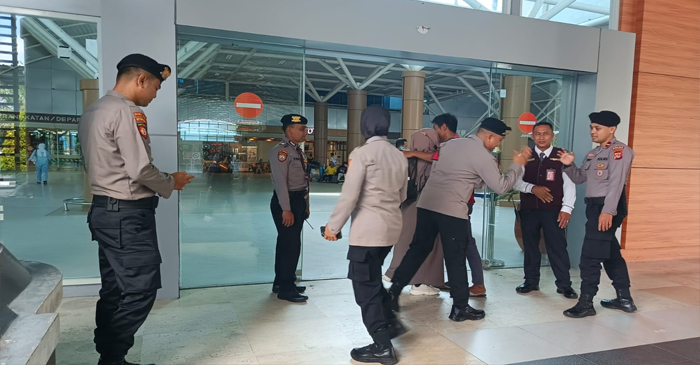 Subsatgas  Pamobvit Polda NTB saat melaksanakan Operasi Mandalika Rinjani 2025, di BIZAM Lombok.