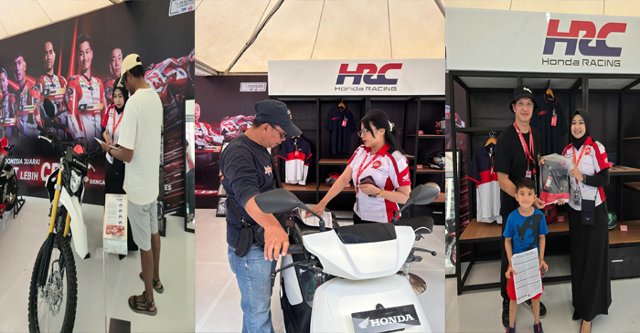 Booth Honda meriahkan ajang ARRC Mandalika 2025 dengan berbagai program spesial.