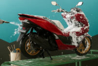 Cuci Steam Motor.
