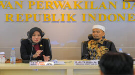 Wakil Ketua Komite III DPD RI Erni Daryanti (kiri) saat RDP dengan Rumah Sakit Ketergantungan Obat (RSKO) Jakarta, di Gedung DPD RI, Kompleks Parlemen Senayan Jakarta, Senin (8/9/2025).