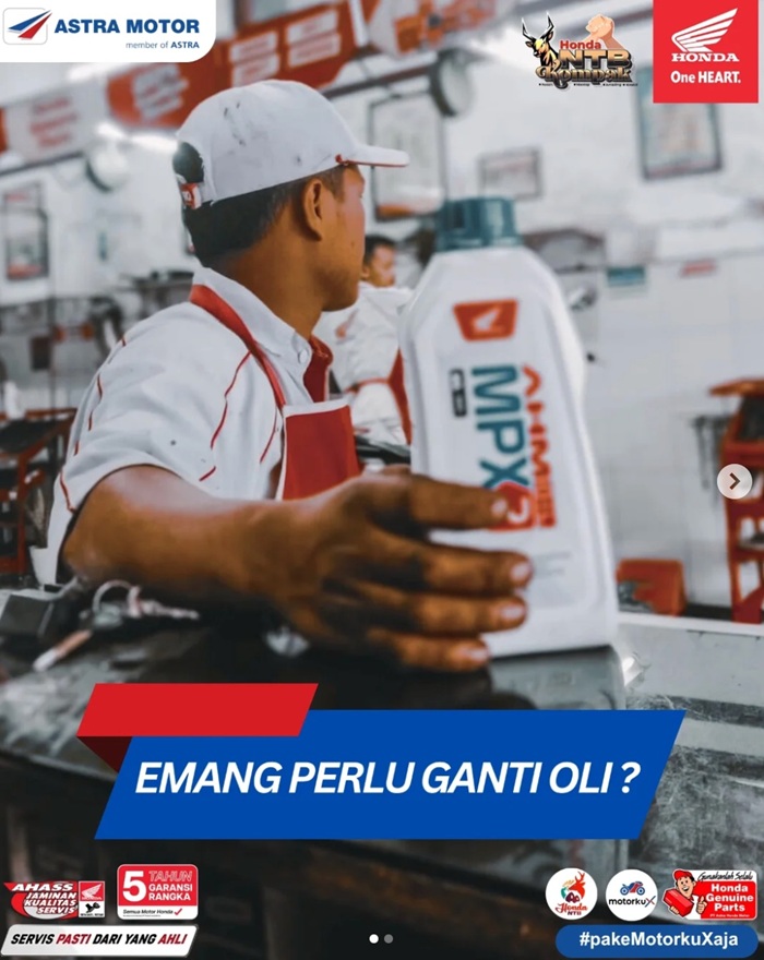 Ganti oli secara Berkala.