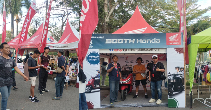 Suasana Car Free Day (CFD) di Gerung, Lombok Barat.