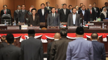 Suasana Sidang Paripurna Luar Biasa ke-1 dalam rangka Pengesahan Pertimbangan DPD RI terhadap RAPBN Tahun Anggaran 2026, di Gedung Nusantara V, Kompleks Parlemen Senayan, Jakarta, Senin (8/9/2025).