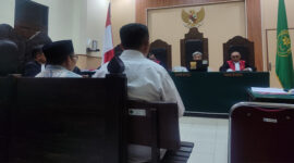 Suasana sidang ke-21 kasus dugaan korupsi pembangunan NTB Convention Centre (NCC), di Pengadilan Tipikor Mataram, Senin (8/9/2025). 