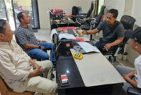 Suasana saat dilakukan BAP di Mapolres Loteng.