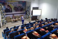 Suasana kegiatan seminar sehari bertajuk ‘’Di Jalan Fokus, Kuliah Mulus’’, di Gedung Research lantai 4 UIN Mataram, Selasa (30/9/2025).