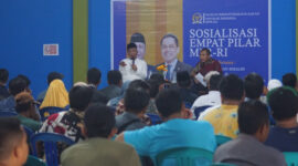 Suasana sosialisasi empat pilar kebangsaan.