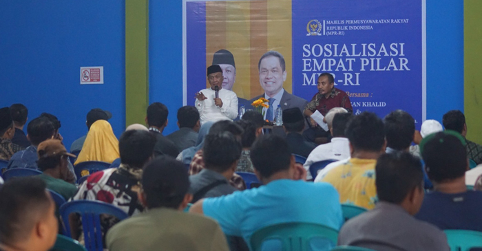 Suasana sosialisasi empat pilar kebangsaan.