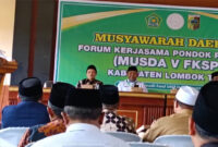 Suasana Musda  ke-V FKSPP Kabupaten Lotim, di Aula Kemenag Lotim, Rabu (19/11/2025).