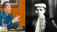 Foto dokumen Sultan Muhammad Salahuddin (kanan), dan Gubernur NTB, Lalu Muhamad Iqbal (kiri).