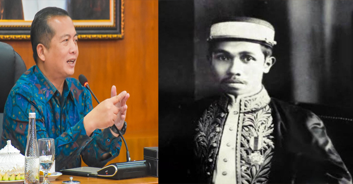 Foto dokumen Sultan Muhammad Salahuddin (kanan), dan Gubernur NTB, Lalu Muhamad Iqbal (kiri).