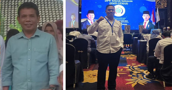 Ketua Dewan Pembina HMD–GEMAS NTB, H Daeng Paelori, MM (kiri) dan Ketua Umum HMD–GEMAS NTB, Hairil Pasihin, MM (kanan). 