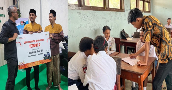 Para guru inspiratif yang mendapatkan apresiasi dari Yayasan AHM.