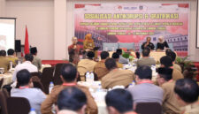Suasana kegiatan sosialisasi anti korupsi dan gratifikasi yang digelar oleh Pemkab Loteng.
