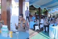 Suasana doa bersama ‘’Pray for Sumatera’’, di Tribun Lapangan Bhara Daksa Polda NTB, Senin pagi (8/12/2025).