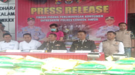 Suasana konferensi pers.