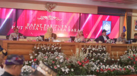 Suasana Rapat Paripurna Peringatan HUT NTB ke-67, di Ruang Rapat Utama Kantor Gubernur NTB, Selasa (16/12/2025).