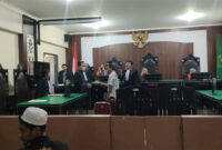 Saat terdakwa mengembalikan kerugian korban sebesar Rp23 juta sebagai bentuk itikad baik, yang diserahkan langsung di hadapan majelis hakim PN Mataram.