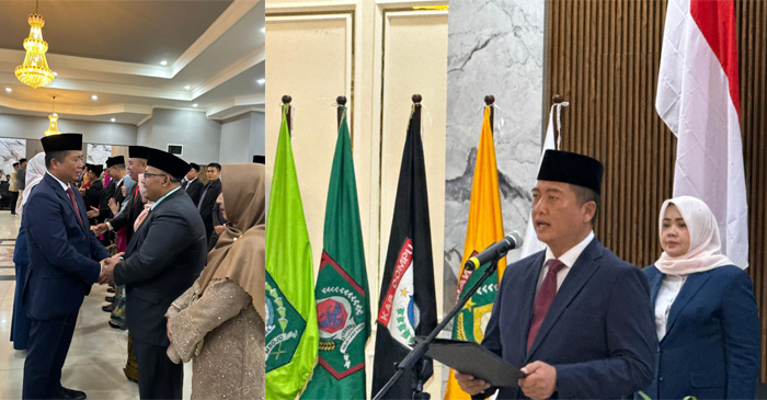 Suasana mutasi pejabat eselon II lingkup Pemprov NTB, di Pendopo Gubernur NTB, Jumat (9/1/2026).