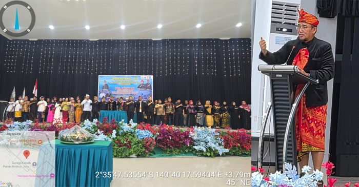 Suasana peringatan Harlah ke-3 DPW ASLI Papua, di Aula LPTQ Kotaraja, Abepura, Jayapura, Ahad (25/1/2026).
