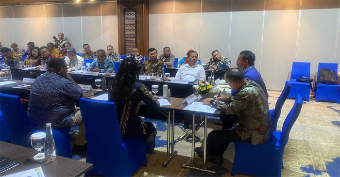 Suasana High Level Meeting (HLM) yang digelar BKSPK, di Hotel Sari Pacific, Jakarta, Selasa (3/2/2026),