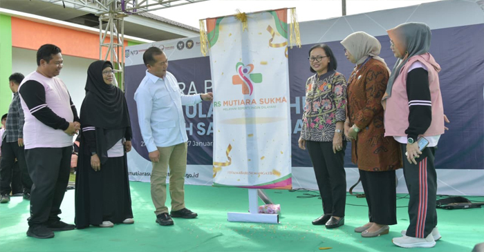 Gubernur NTB, Lalu Muhamad Iqbal saat menghadiri puncak peringatan Hari Ulang Tahun ke-36 Rumah Sakit Mutiara Sukma (RSMS) di Selagalas, Kota Mataram, Jumat (6/2/2026).