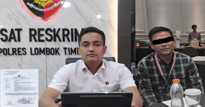 Kasat Reskrim Polres Lotim, IPTU Arie Kusnandar, S.Tr.K., S.IK., M.M (kiri).