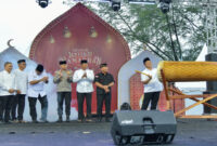 Gubernur NTB, Lalu Muhamad Iqbal, saat secara resmi membuka Gelegar Lentera Ramadan 2026, di Taman Alun-Alun Tioq Tata Tunaq, Kabupaten Lombok Utara (KLU), Rabu (25/2/2026).