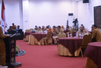 Suasana Rakor Bidang Persandian se-Provinsi NTB bertema “Penguatan Peran Persandian dan Keamanan Informasi Menuju NTB Smart Government”, di Same Hotel Rembiga, Kota Mataram, Senin (2/2/2026).