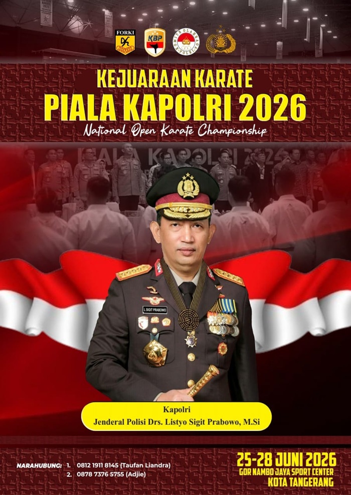 Kejuaraan Karate Piala Kapolri 2026.
