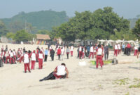 Suasana aksi bersih-bersih di Pantai Tanjung Aan, Kabupaten Lombok Tengah (Loteng) yang dipimpin langsung oleh Kapolda NTB, Irjen Pol Edy Murbowo, pada Sabtu (28/3/2026).