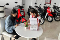 Deretan produk Honda di salah satu showroom Dealer Astra Motor di Pulau Lombok.