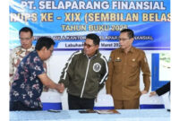 Bupati Lotim, H Haerul Warisin bersama Wabup HM Edwin Hadiwijaya saat menghadiri RUPS PT. Selaparang Finansial XIX Tahun Buku 2025, Selasa (3/3/2026).