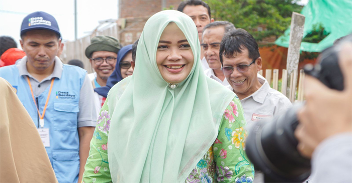 Wagub NTB, Hj Indah Dhamayanti Putri meninjau implementasi Program Desa Berdaya serta progres pembangunan KDMP, serangkaian Safari Ramadan di Kecamatan Woja, Kabupaten Dompu, pada Minggu (1/3/2026).