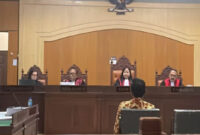 Kepala BKAD NTB, Nursalim, saat tampil sebagai saksi kunci dalam sidang di Pengadilan Tipikor Mataram, Kamis (9/4/2026).