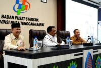 Suasana press realase BPS NTB.
