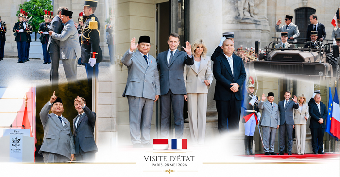 Presiden Prabowo Subianto saat melakukan kunjungan resmi kenegaraan di Prancis.