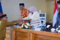 Sekda NTB, Abul Chair di sela-sela saat rapat paripurna DPRD NTB yang berlangsung di Ruang Rapat Utama Kantor Gubernur NTB, Senin (25/5/2026).