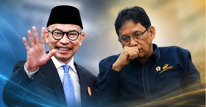 Purbaya Yudhi Sadewa (kanan) dan Chatib Basri (kiri).