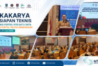 Suasana Lokakarya Persiapan Teknis Integrasi Data Portal NTB Satu Data dengan Portal PELITA Kemendagri yang berlangsung di Mataram, Senin (2/6/2026).