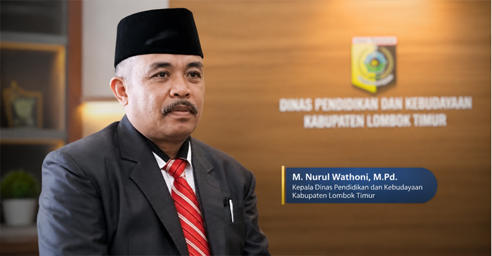 Kepala Dinas Dikbud Kabupaten Lombok Timur, M. Nurul Wathoni, M.Pd.