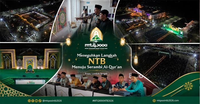 Suasana pelaksanaan MTQ XXXI tingkat Provinsi NTB tahun 2026 di Praya, Kabupaten Lombok Tengah.