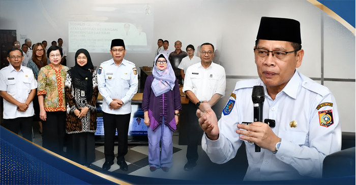 Wabup Lotim, HM Edwin Hadiwijaya saat menerima kunjungan Tim Monev Pelaksanaan Konvergensi Penurunan Stunting yang terdiri dari perwakilan Bank Dunia, Kemendagri, Kemenkeskes, serta Poltekkes Mataram,  di ruang rapat Bappeda Lotim, Rabu (24/6/2026).