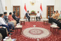 Asosiasi Jaringan Beasiswa Indonesia (AJBI) atau Forum Beasiswa Indonesia saat menggelar audiensi strategis dengan Wapres RI, Gibran Rakabuming Raka, di Istana Wakil Presiden, Jakarta Pusat, pada Rabu (22/7/2026).