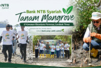 Bank NTB Syariah tanam mangrove di kawasan ekowisata Paremas, Kabupaten Lombok Timur.