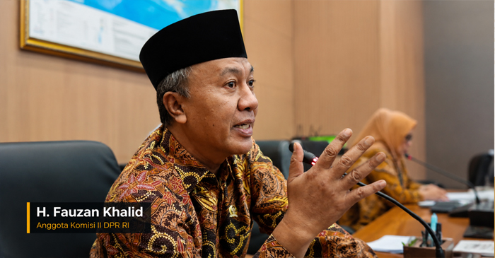 Anggota Komisi II DPR RI Fraksi NasDem, H. Fauzan Khalid.