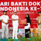Bupati Lombok Timur H. Haerul Warisin saat memberikan doorprize utama di sela-sela menghadiri acara peringatan Hari Bakti Dokter Indonesia (HBDI) ke-118 yang digelar Ikatan Dokter Indonesia (IDI) Cabang Lombok Timur, di Lapangan Tugu Selong, Ahad (26/7/2026).